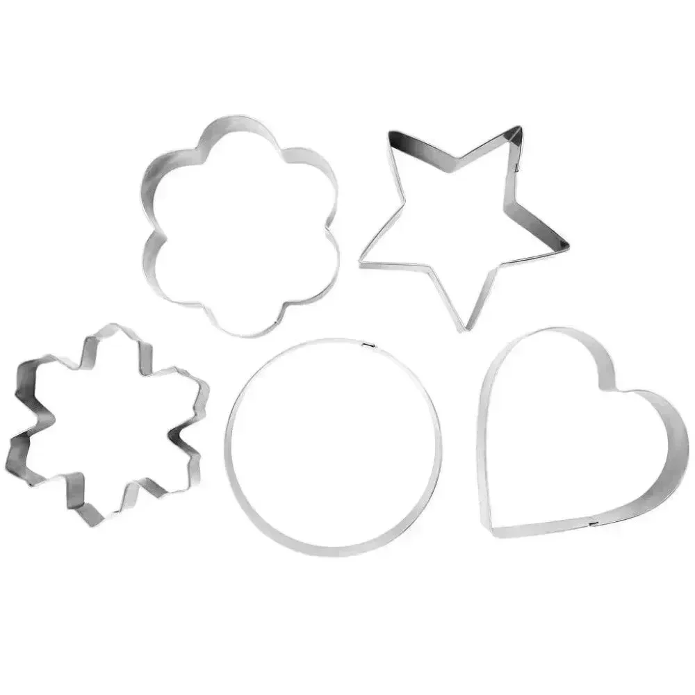 Martha Stewart 5 Piece Stainless Steel Cookie Cutter Set